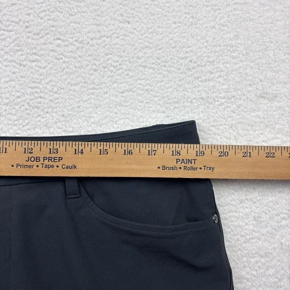 LULULEMON ABC Classic Fit‎ Warpstreme Mens Pants Size 36 Gray 5-Pocket Chino EUC